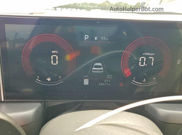 KMHL64JA0SA506608 2025 HYUNDAI SONATA Белый Вид щитка приборов