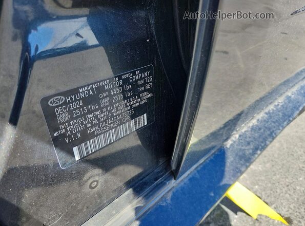 KMHL64JA4SA473726 2025 HYUNDAI SONATA Gray Vista de la etiqueta del VIN