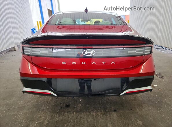 KMHL64JA6SA509352 2025 HYUNDAI SONATA Red Widok z tyłu