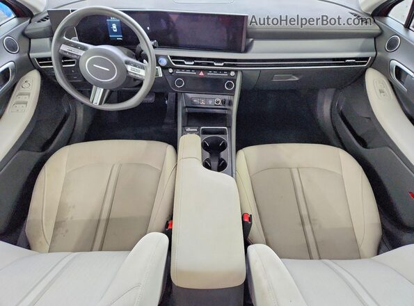 KMHL64JA6SA509352 2025 HYUNDAI SONATA Red Widok deski rozdzielczej