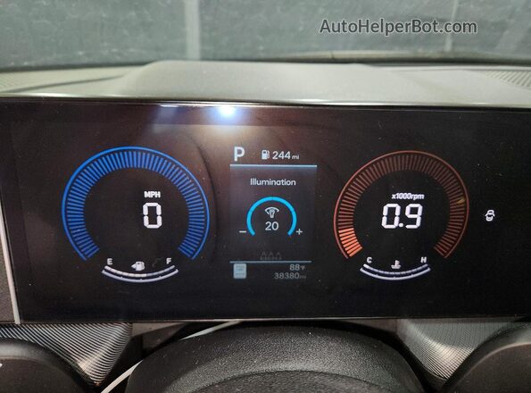 KMHL64JA8RA408775 2024 HYUNDAI SONATA Gray Սարքավորումների վահանակի տեսք