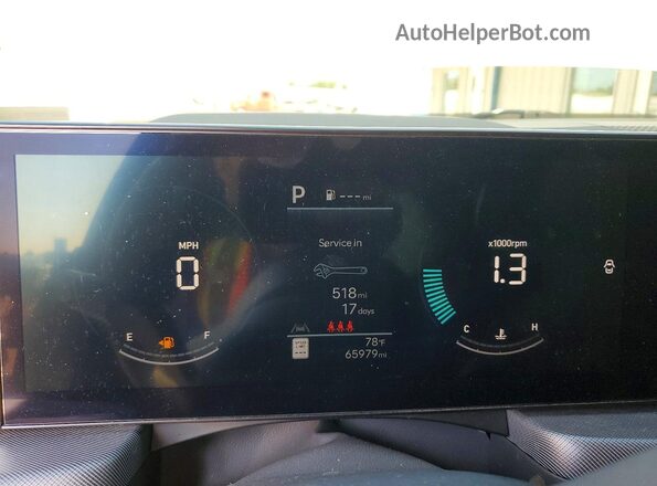 KMHL64JAXRA354203 2024 HYUNDAI SONATA Gray Vista del cuadro de instrumentos