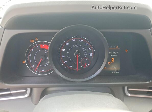 KMHLL4AG1PU539717 2023 HYUNDAI ELANTRA Black Vista del cuadro de instrumentos
