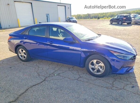 KMHLL4AG2MU179661 2021 HYUNDAI ELANTRA Синий Передняя правая четверть