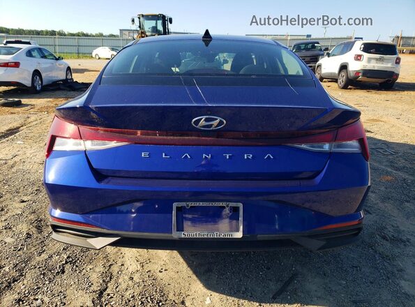 KMHLL4AG2MU179661 2021 HYUNDAI ELANTRA Синий Вид сзади