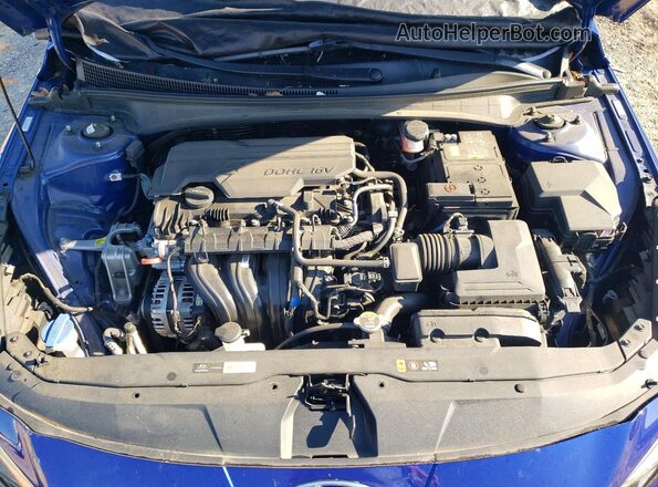 KMHLL4AG2MU179661 2021 HYUNDAI ELANTRA Синий Вид задней части салона