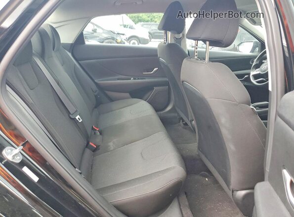 KMHLL4AG7PU539060 2023 HYUNDAI ELANTRA Black უკანა სავარძლების ხედი