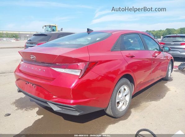 KMHLL4AG8MU162363 2021 HYUNDAI ELANTRA Красный Задняя правая четверть