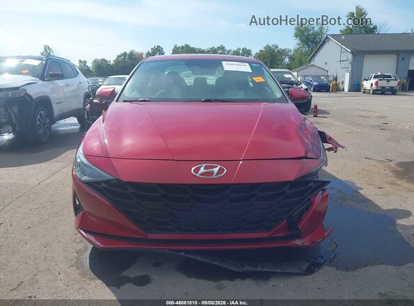 KMHLL4AG8MU162363 2021 HYUNDAI ELANTRA Красный Вид задней части салона