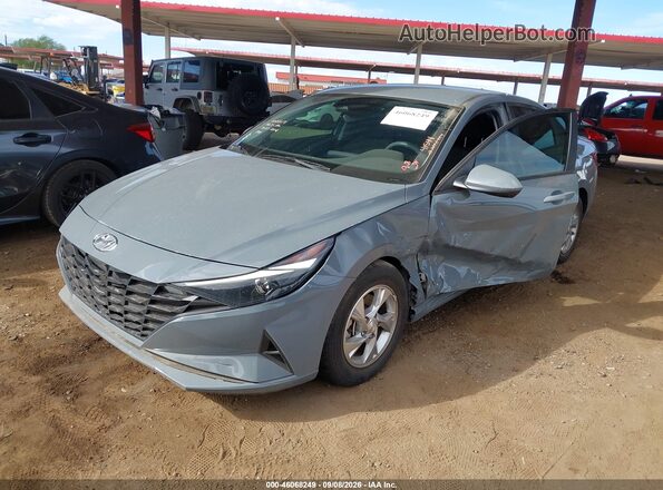 KMHLL4AGXNU303709 2022 HYUNDAI ELANTRA Gray წინა მარცხენა ხედი სამი მეოთხედიდან
