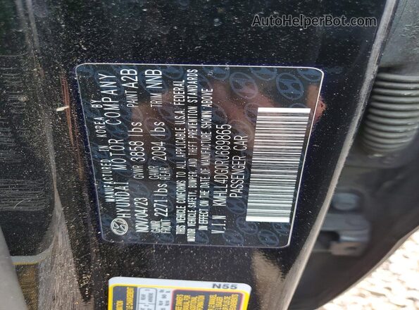 KMHLL4DG0RU689865 2024 HYUNDAI ELANTRA Black Շարժիչի բաժամունքի տեսք