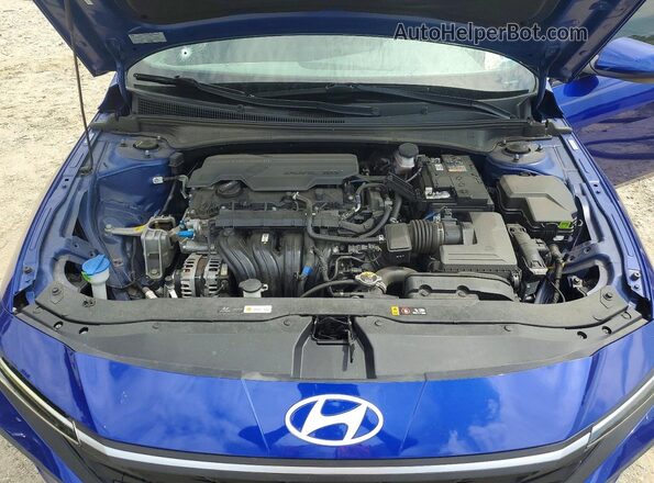 KMHLL4DG0SU992814 2025 HYUNDAI ELANTRA Blue Vista interior trasera