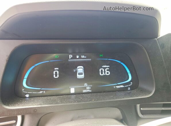 KMHLL4DG0SU992814 2025 HYUNDAI ELANTRA Blue Vista del cuadro de instrumentos