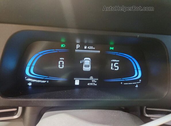KMHLL4DG1SU888946 2025 HYUNDAI ELANTRA Blue Instrument cluster view