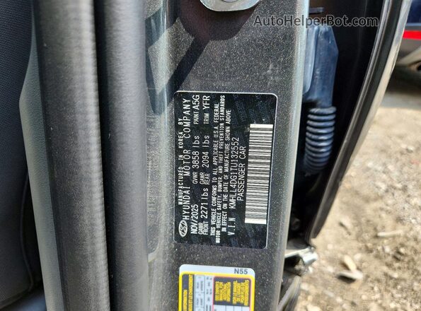KMHLL4DG1TU132552 2026 HYUNDAI ELANTRA Gray Widok komory silnika