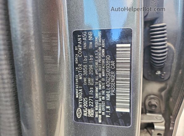 KMHLL4DG2SU093890 2025 HYUNDAI ELANTRA Gray Engine compartment view