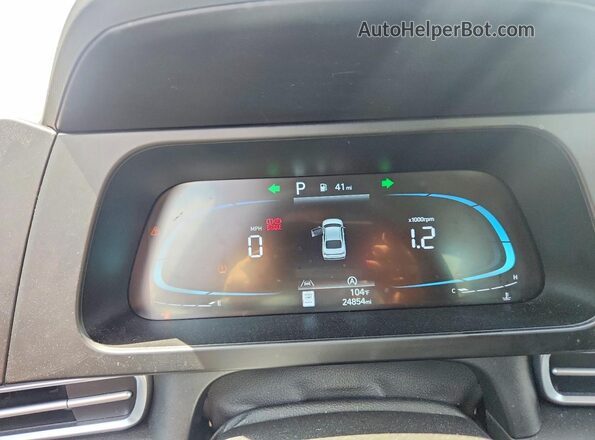 KMHLL4DG4SU025963 2025 HYUNDAI ELANTRA Blue ხელსაწყოთა პანელის ხედი