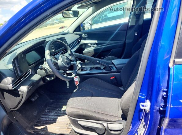 KMHLL4DG4SU025963 2025 HYUNDAI ELANTRA Blue წინა სალონის ხედი