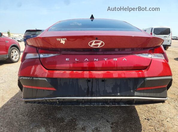 KMHLL4DG8SU014450 2025 HYUNDAI ELANTRA Red Вид ззаду