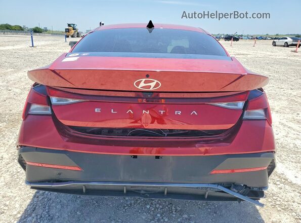 KMHLL4DG8SU957048 2025 HYUNDAI ELANTRA Red Widok z tyłu