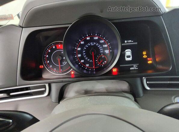 KMHLM4AG1MU068922 2021 HYUNDAI ELANTRA Silver Вид щитка приладів