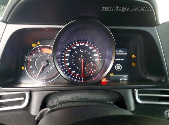 KMHLM4AG1MU082741 2021 HYUNDAI ELANTRA Black Vista del cuadro de instrumentos