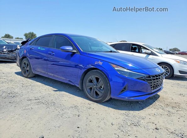 KMHLM4AG1NU323182 2022 HYUNDAI ELANTRA Синий Передняя правая четверть