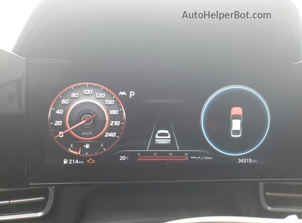 KMHLM4AG2PU424282 2023 HYUNDAI ELANTRA White Instrument cluster view