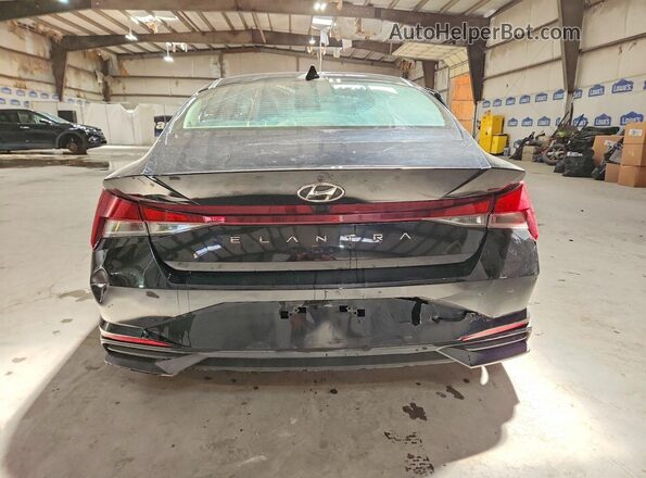 KMHLM4AG4MU117482 2021 HYUNDAI ELANTRA Black Вид ззаду