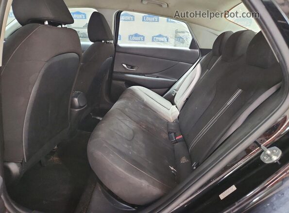 KMHLM4AG4MU117482 2021 HYUNDAI ELANTRA Black Вид задніх сидінь
