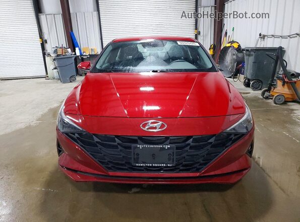 KMHLM4AG5MU164018 2021 HYUNDAI ELANTRA Red Front view