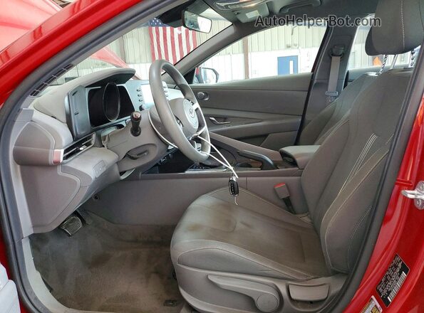 KMHLM4AG5MU164018 2021 HYUNDAI ELANTRA Red Front interior view