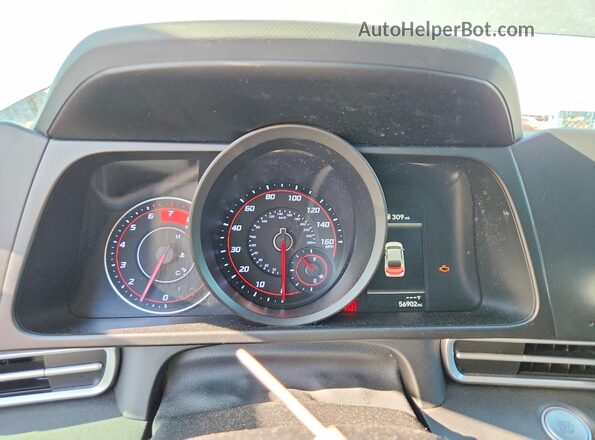 KMHLM4AG8MU177443 2021 HYUNDAI ELANTRA Gray Vista del cuadro de instrumentos