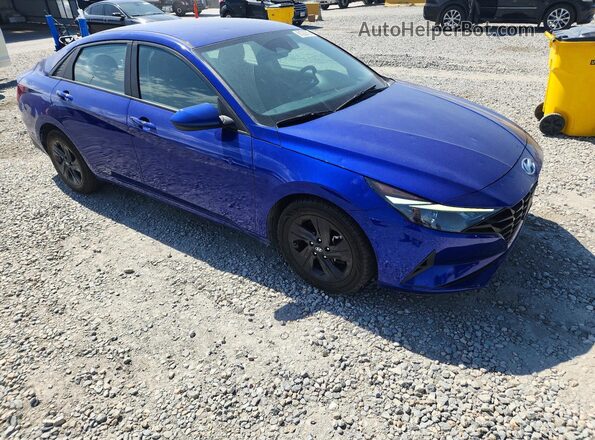 KMHLM4AG9MU069235 2021 HYUNDAI ELANTRA Blue Передня права чверть