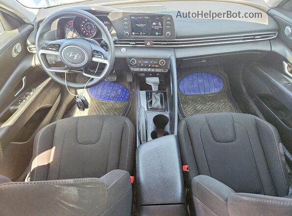 KMHLM4AG9MU069235 2021 HYUNDAI ELANTRA Blue Вид панелі приладів
