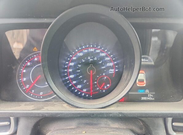 KMHLM4AGXMU097223 2021 HYUNDAI ELANTRA Серый Вид щитка приборов