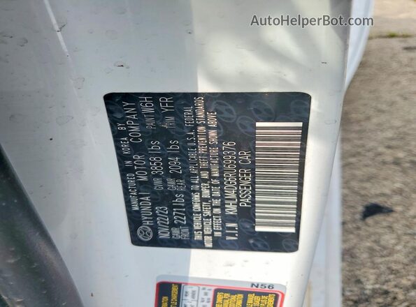 KMHLM4DG6RU699376 2024 HYUNDAI ELANTRA White Շարժիչի բաժամունքի տեսք