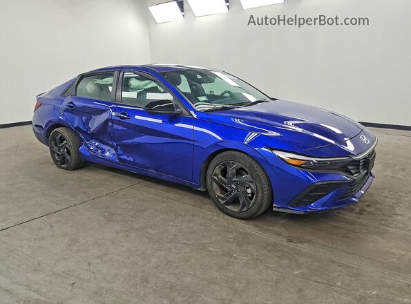 KMHLM4DG7TU099490 2026 HYUNDAI ELANTRA Blue Передня права чверть