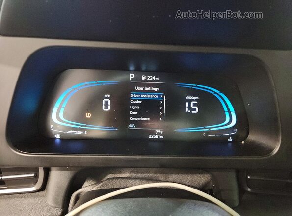 KMHLM4DGXTU120154 2026 HYUNDAI ELANTRA Gray Instrument cluster view