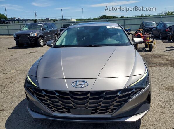KMHLN4AG0MU099043 2021 HYUNDAI ELANTRA Silver Front view