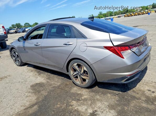 KMHLN4AG0MU099043 2021 HYUNDAI ELANTRA Silver Rear left