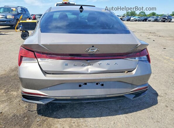 KMHLN4AG0MU099043 2021 HYUNDAI ELANTRA Silver Rear view
