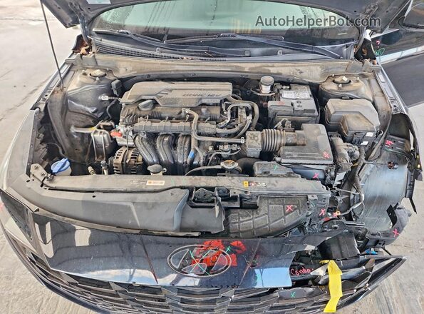 KMHLN4AGXMU197996 2021 HYUNDAI ELANTRA Black Widok wnętrza z tyłu