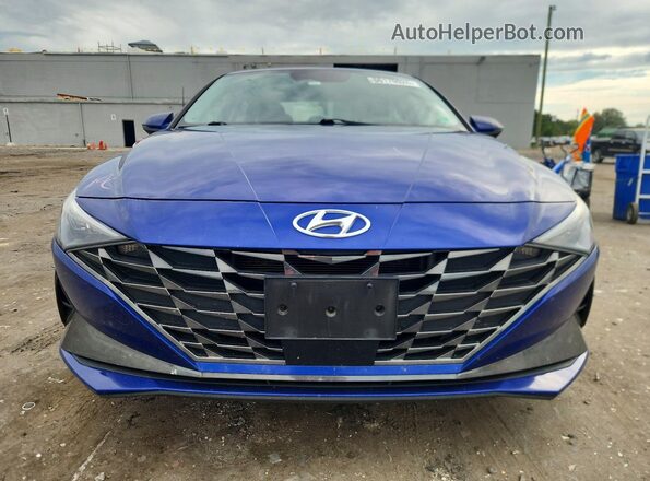 KMHLN4AJ5PU085154 2023 HYUNDAI ELANTRA Blue Widok z przodu