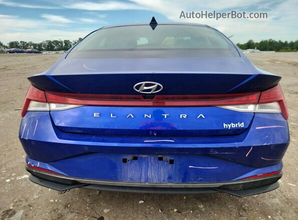 KMHLN4AJ5PU085154 2023 HYUNDAI ELANTRA Blue Widok z tyłu