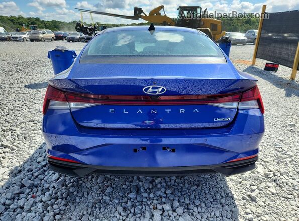 KMHLP4AG5MU171882 2021 HYUNDAI ELANTRA Синий Вид сзади