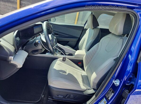 KMHLP4AG5MU171882 2021 HYUNDAI ELANTRA Синий Вид салона спереди