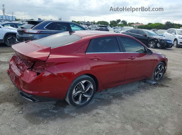 KMHLP4AG5PU583935 2023 HYUNDAI ELANTRA Red უკანა მარჯვენა