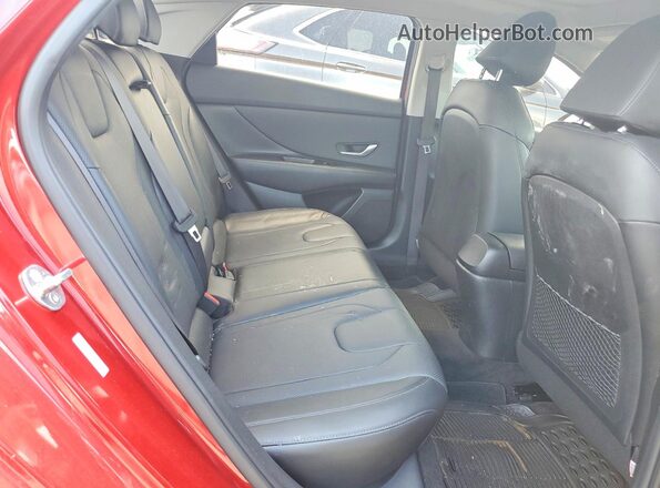 KMHLP4AG5PU583935 2023 HYUNDAI ELANTRA Red უკანა სავარძლების ხედი