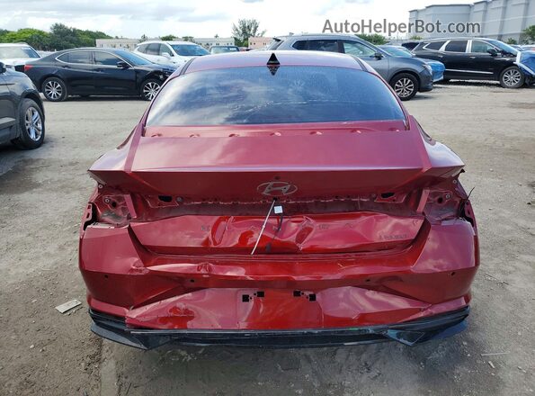 KMHLP4AG5PU583935 2023 HYUNDAI ELANTRA Red უკანა ხედი